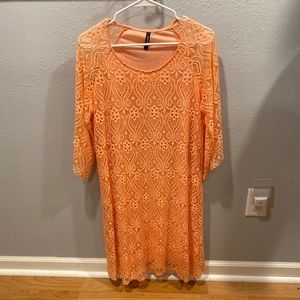 3/4 sleeve lace dress